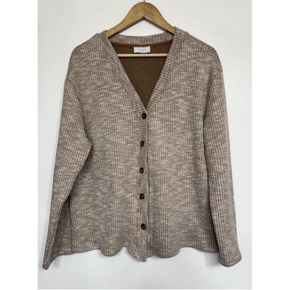 Sage The Label Button Front Cardigan Neutral Small - Picture 1 of 9